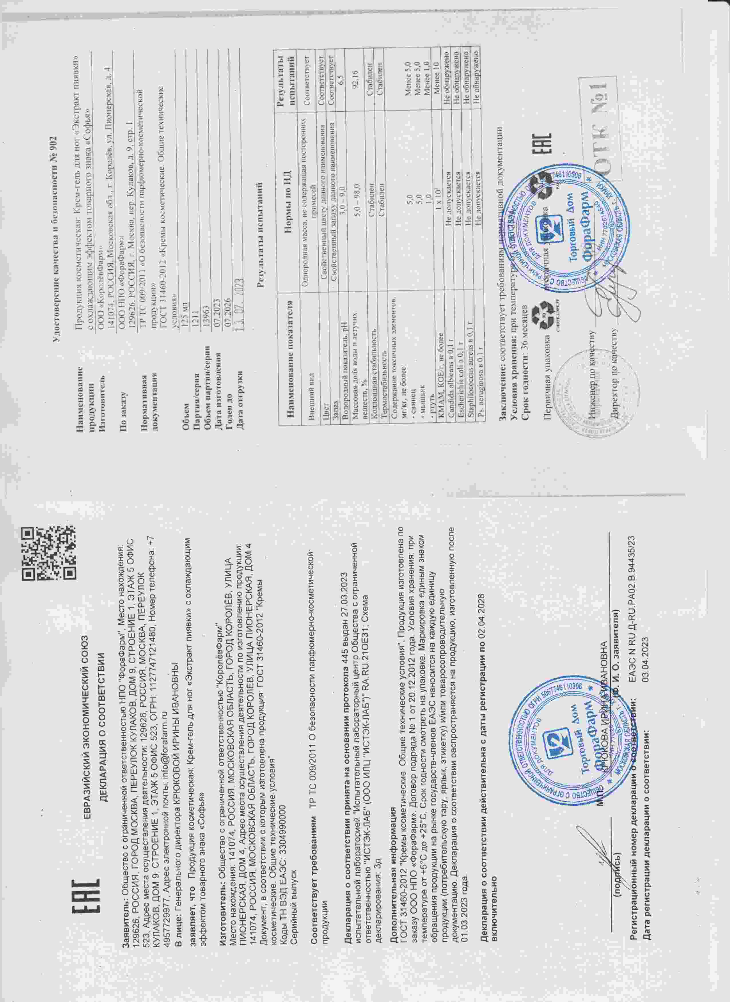 Паспорт №072023